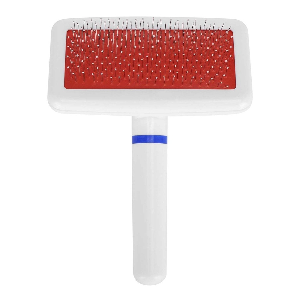 Pet Hair Brush for‎ Cats and Dogs White Dematting Deshedding Grooming Tool
